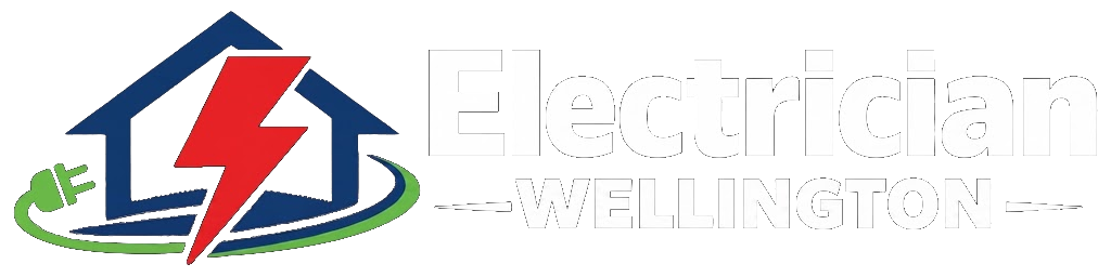 The white variation of the electrician Wellington website logo.